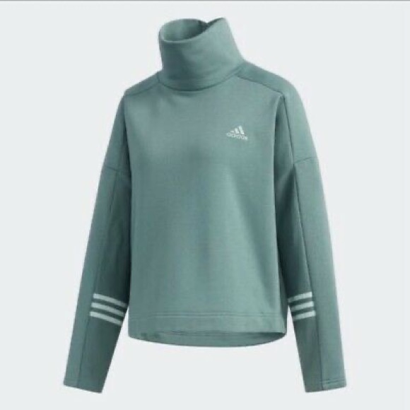 Adidas Essential Neck Sweatshirt - Picture 1 of 8